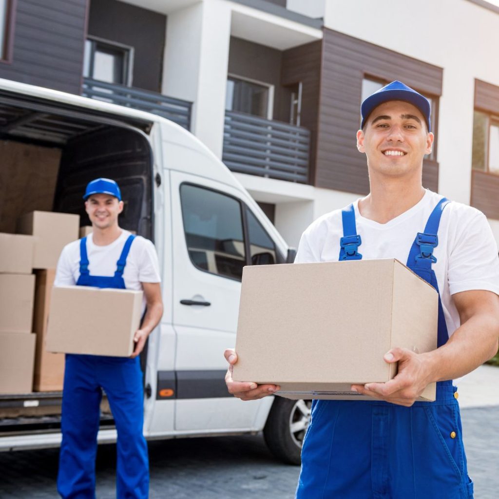 professional movers moving goods