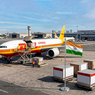 Cargo companies in Sharjah preparing shipments for delivery to India